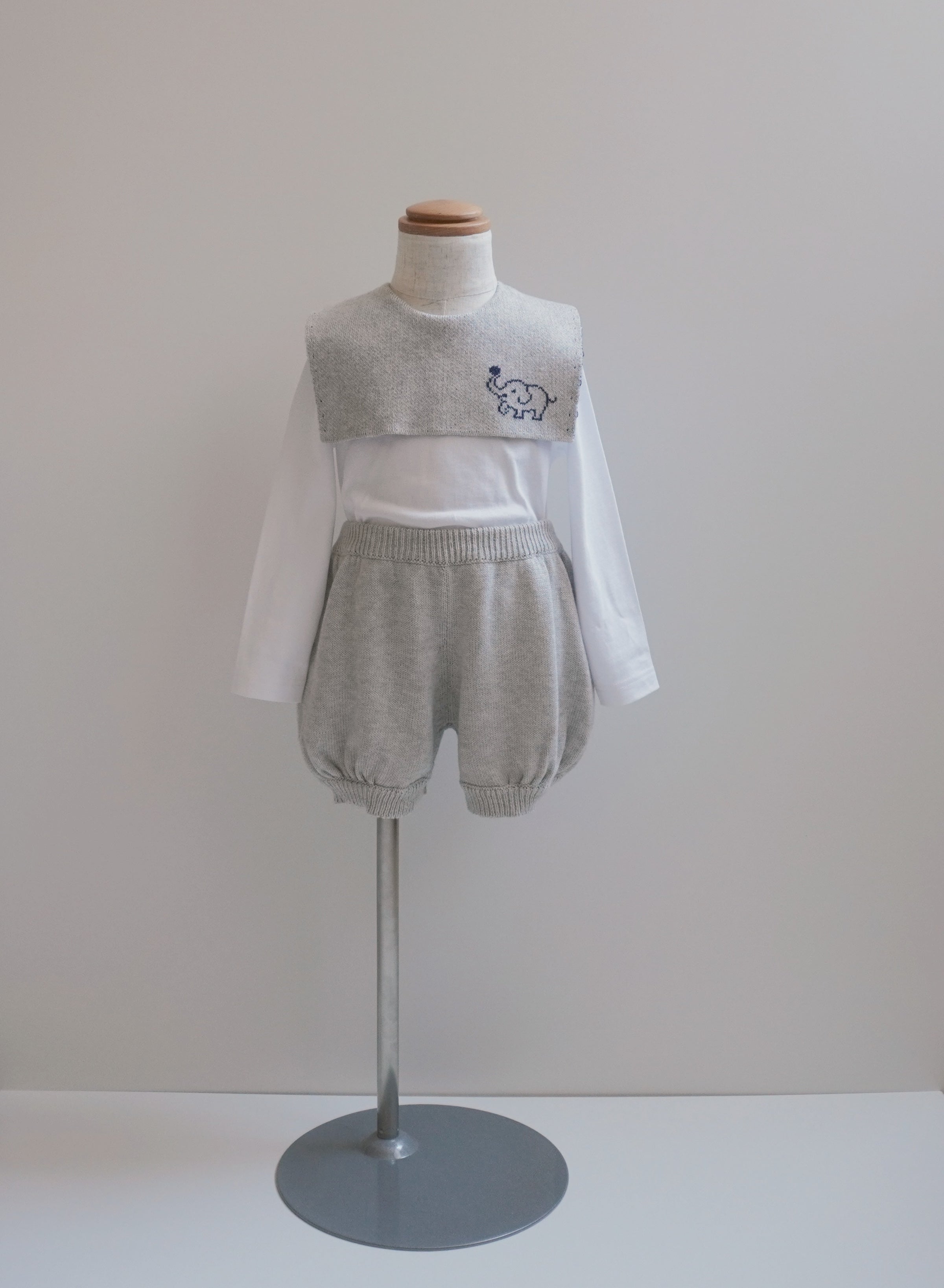 Oidemama Baby 2way Knit Pumpkin Shorts & Apron Set