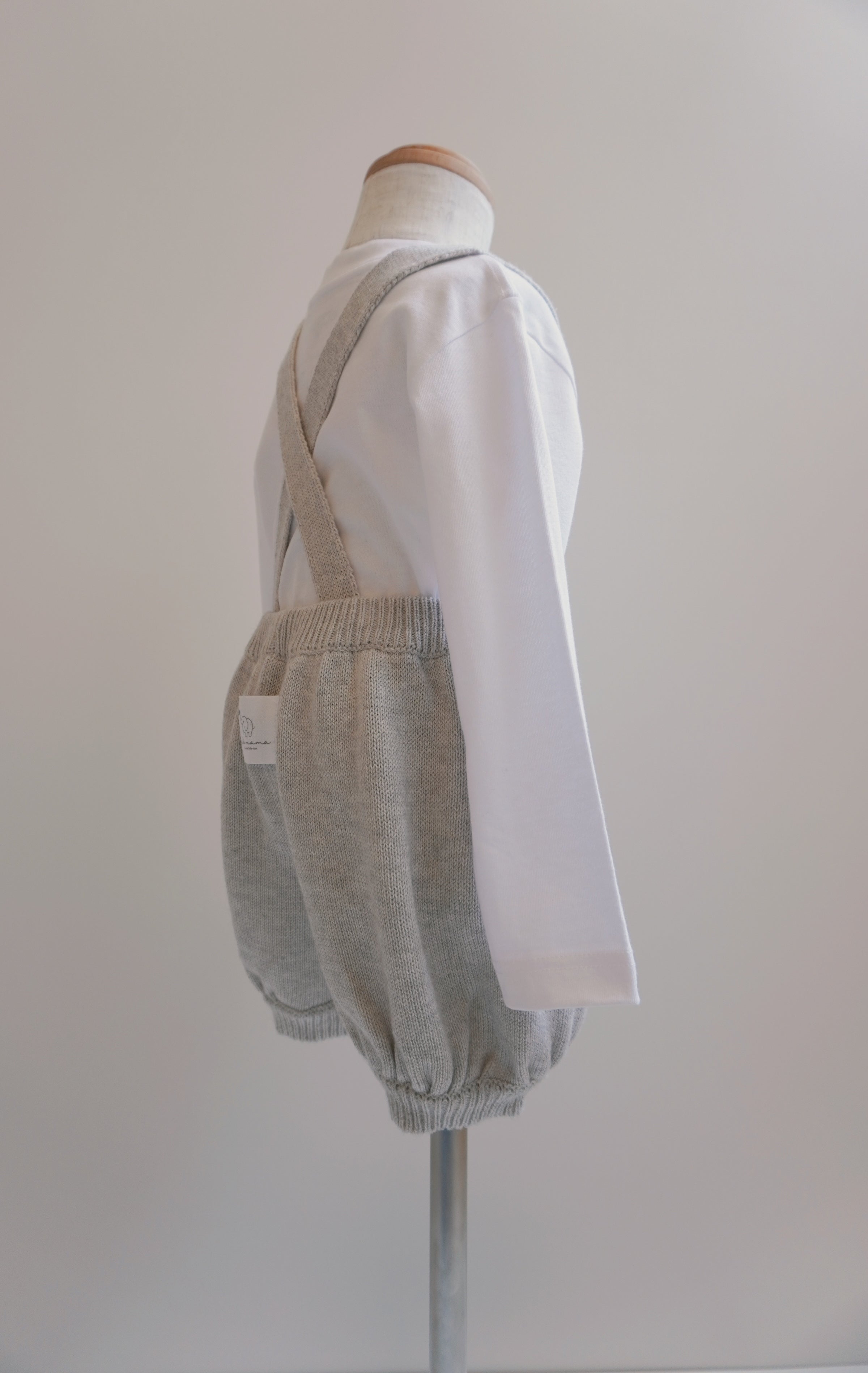 Oidemama Baby 2way Knit Pumpkin Shorts & Apron Set