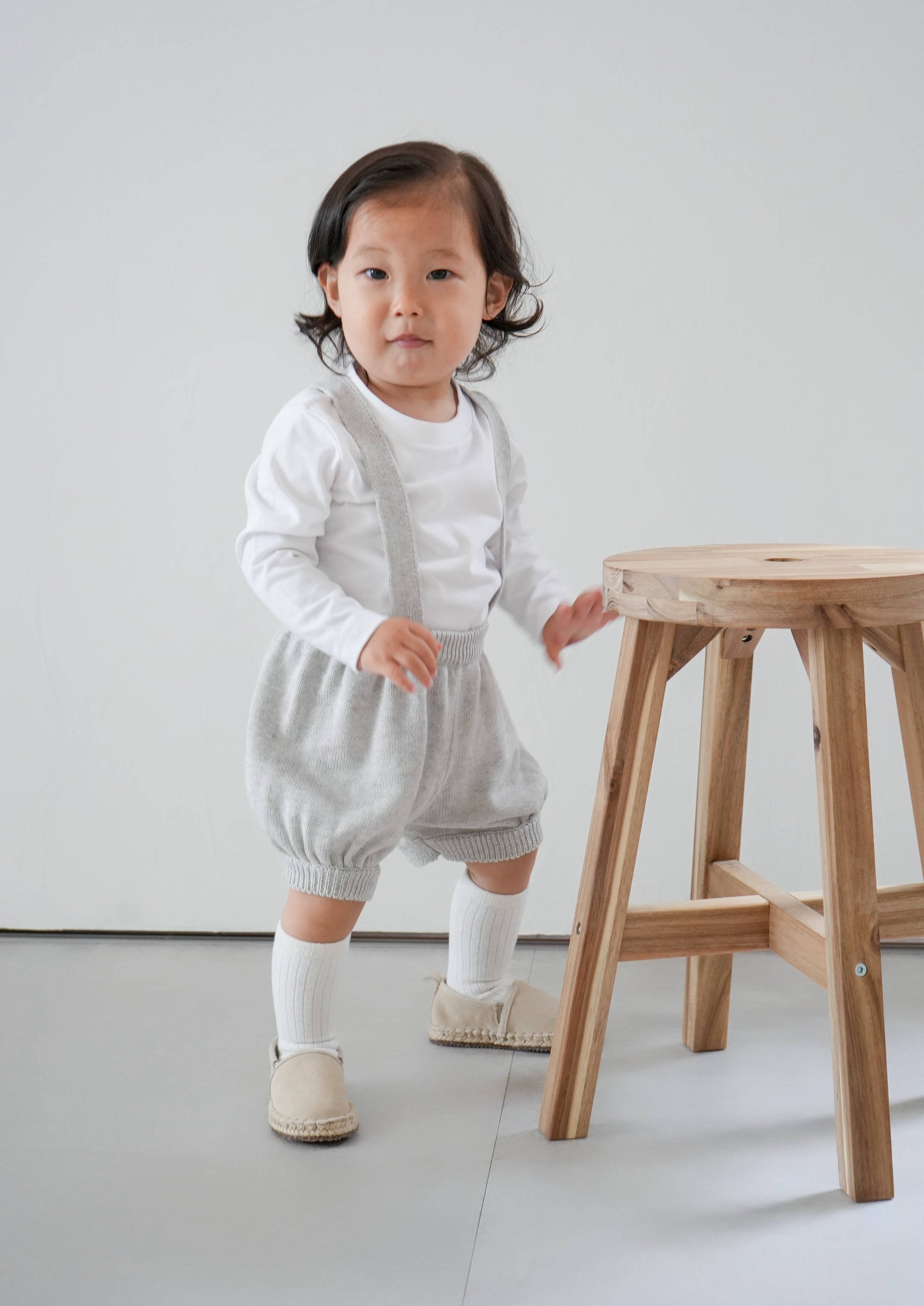 Oidemama Baby 2way Knit Pumpkin Shorts & Apron Set