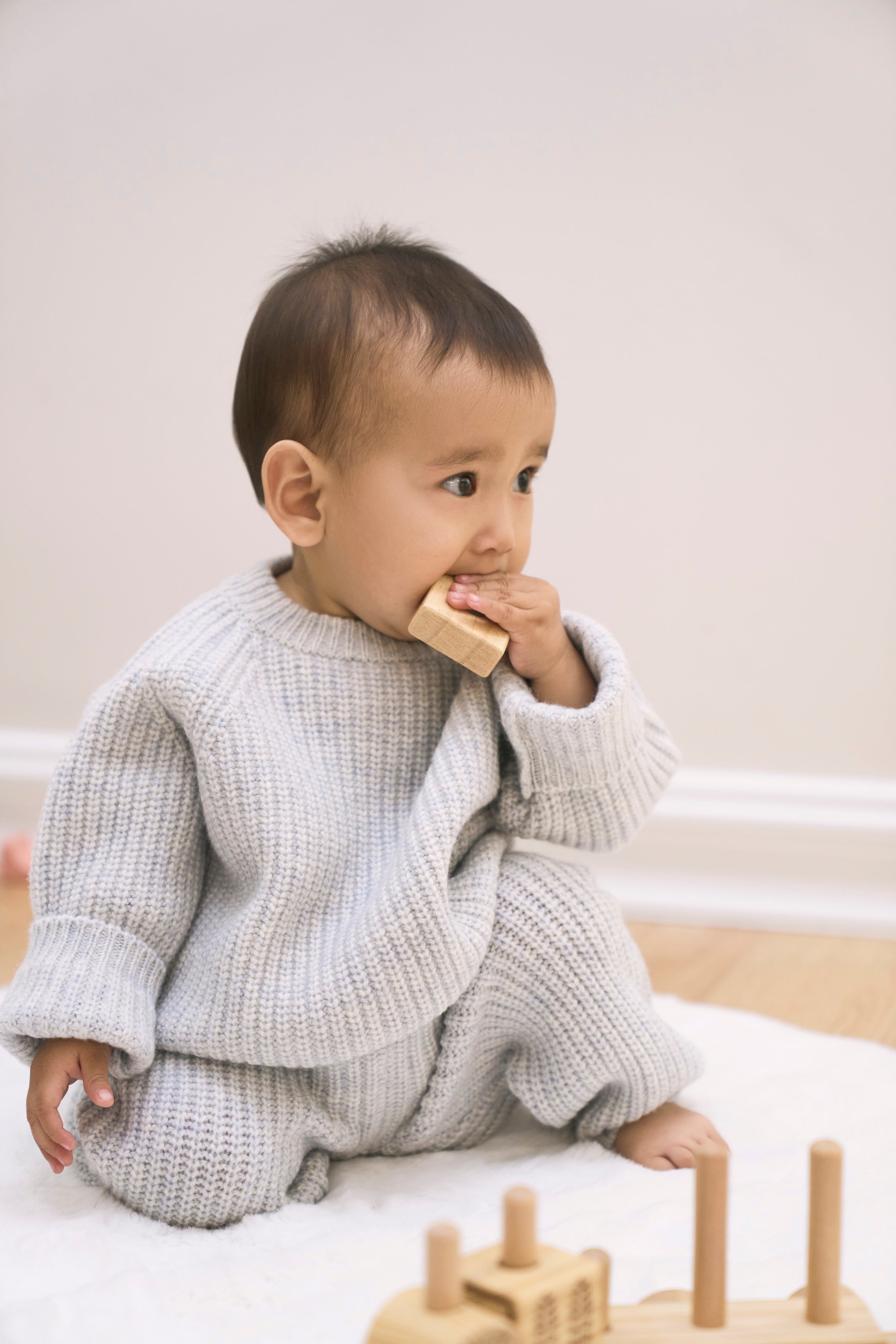 Oidemama Toddler Chunky Knit Pullover & Pants