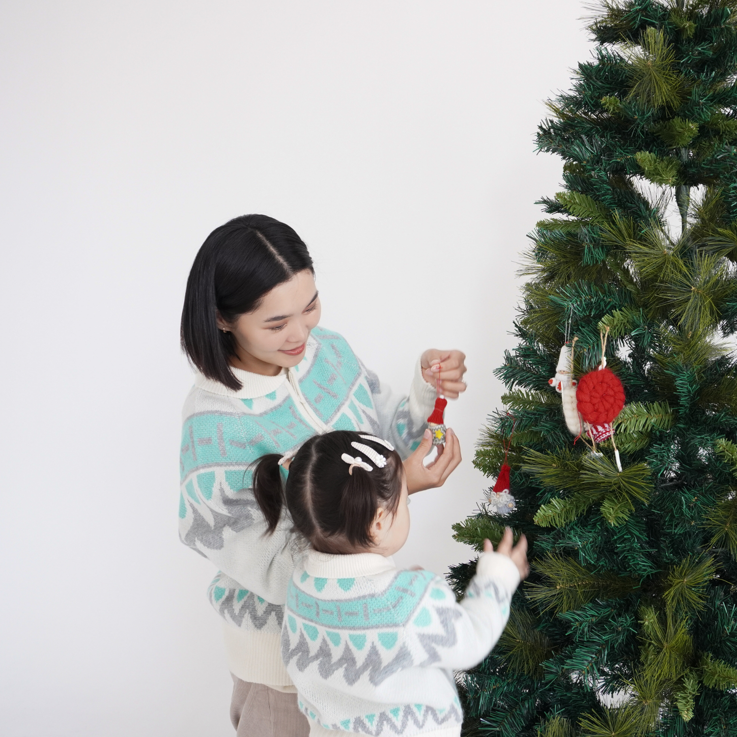 Nordic snow cardigan (mom size)