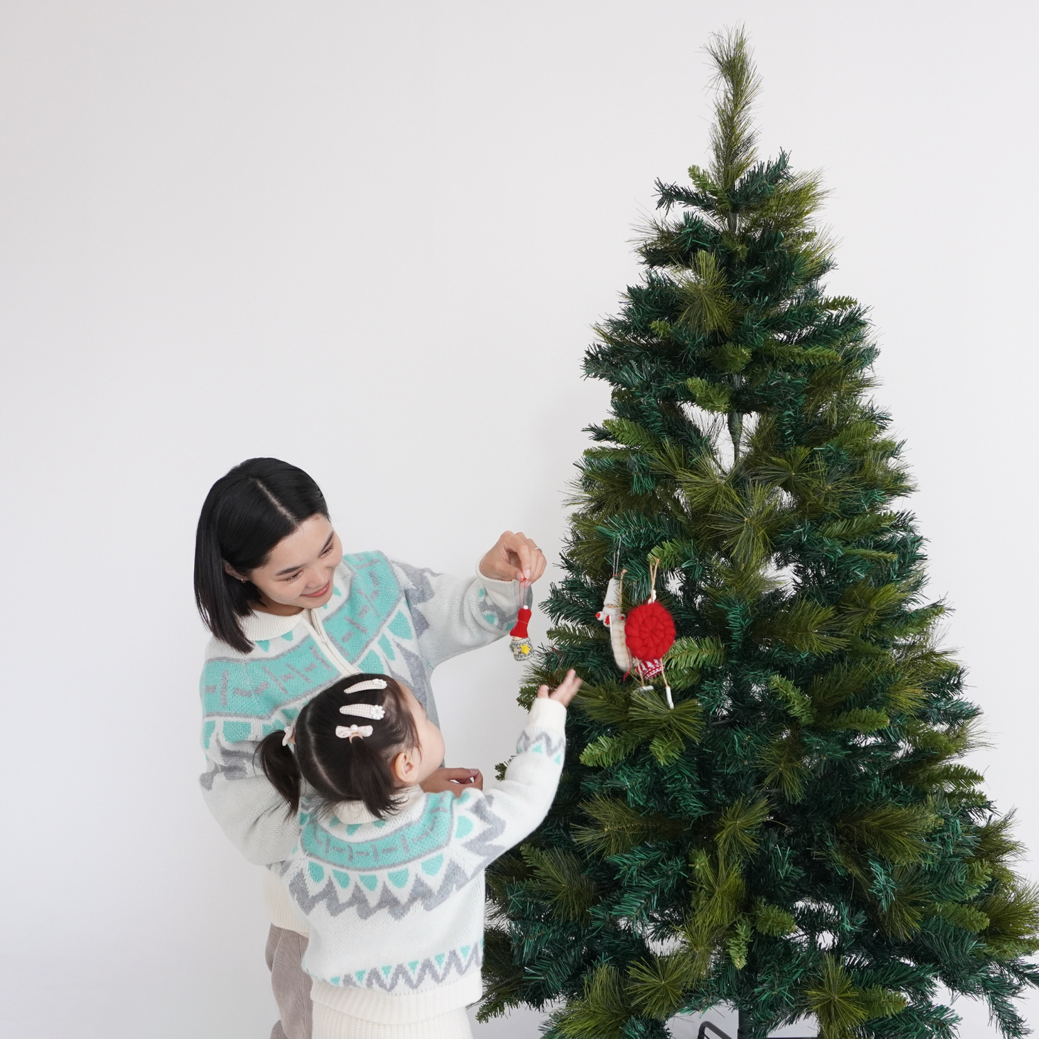 Nordic snow cardigan (mom size)