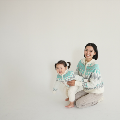 Nordic snow cardigan (mom size)